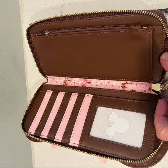 Loungefly- Minnie Ice Cream Sprinkle Wallet - Pink and Brown -NWT - Picture 5 of 6